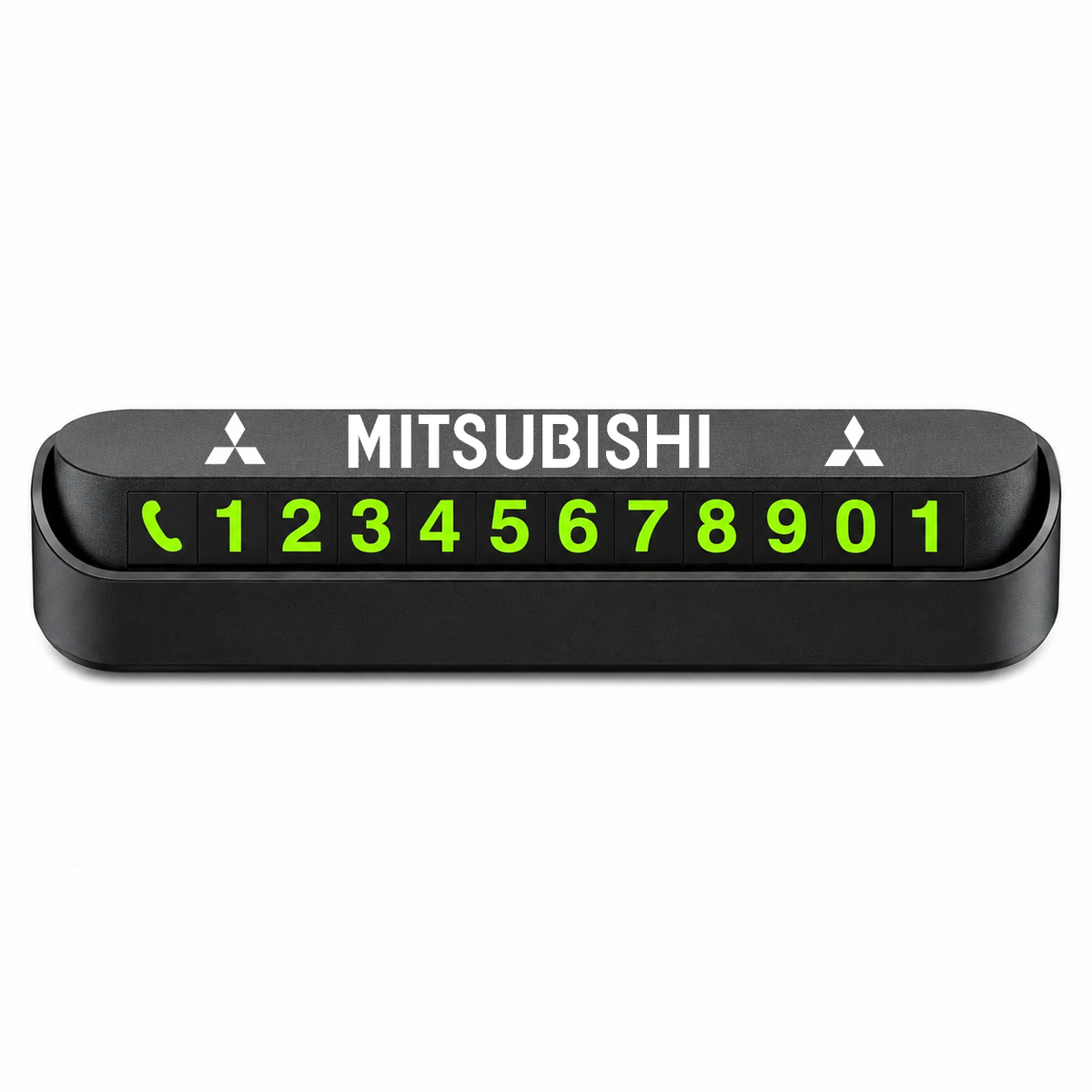 Suport Număr Telefon Auto pentru Parcare personalizat cu Mitsubishi.