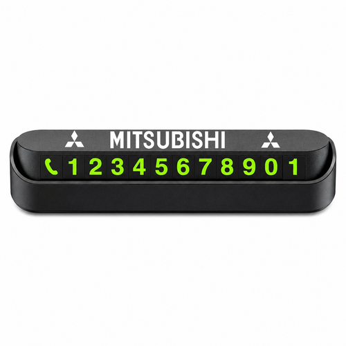 Suport Număr Telefon Auto pentru Parcare personalizat cu Mitsubishi.