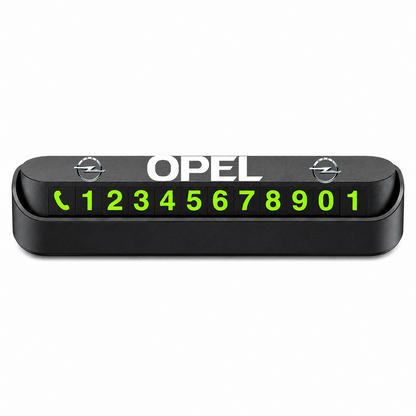 Suport Număr Telefon Auto pentru Parcare personalizat cu Opel.