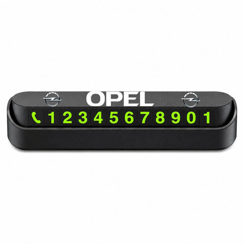 Suport Număr Telefon Auto pentru Parcare personalizat cu Opel.