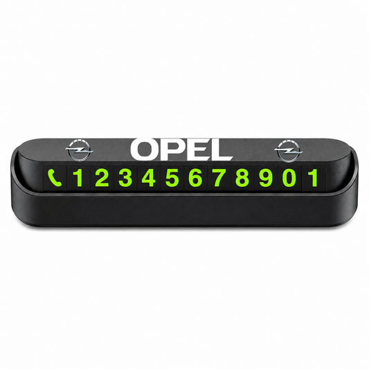 Suport Număr Telefon Auto pentru Parcare personalizat cu Opel.