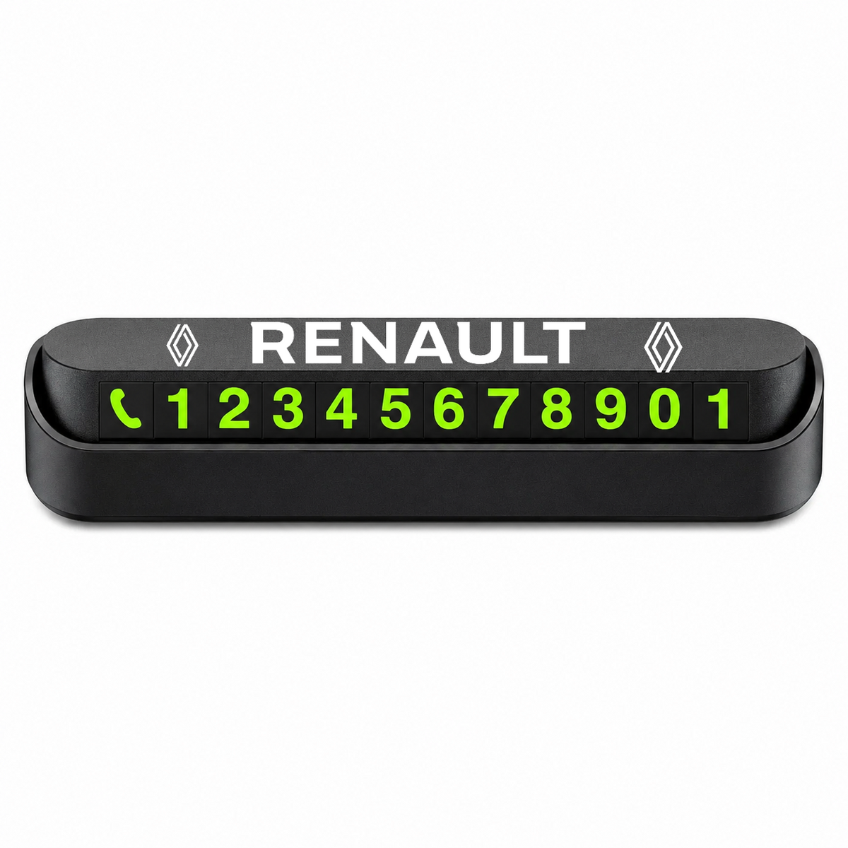 Suport Număr Telefon Auto pentru Parcare personalizat cu Renault Nou.