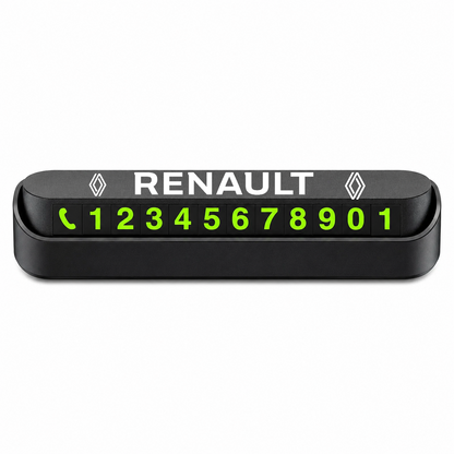 Suport Număr Telefon Auto pentru Parcare personalizat cu Renault Nou.