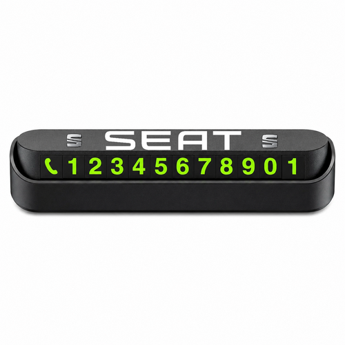 Suport Număr Telefon Auto pentru Parcare personalizat cu Seat.