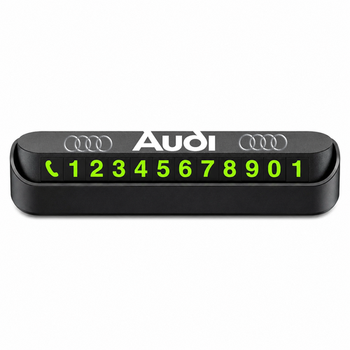 Suport Număr Telefon Auto pentru Parcare personalizat cu Audi.