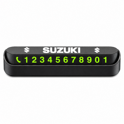 Suport Număr Telefon Auto pentru Parcare personalizat cu Suzuki.