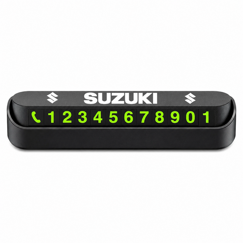 Suport Număr Telefon Auto pentru Parcare personalizat cu Suzuki.