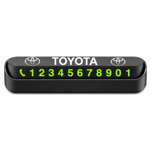 Suport Număr Telefon Auto pentru Parcare personalizat cu Toyota.