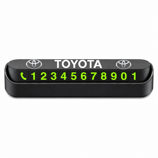 Suport Număr Telefon Auto pentru Parcare personalizat cu Toyota.