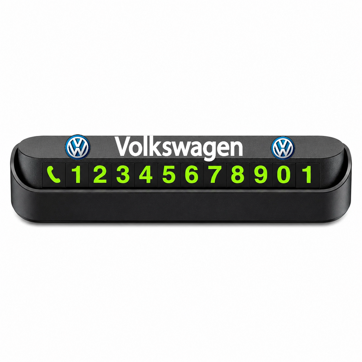 Suport Număr Telefon Auto pentru Parcare personalizat cu Volkswagen.