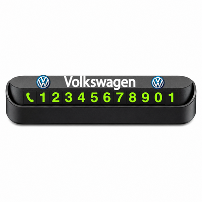 Suport Număr Telefon Auto pentru Parcare personalizat cu Volkswagen.