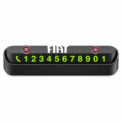 Suport Număr Telefon Auto pentru Parcare personalizat cu Fiat.