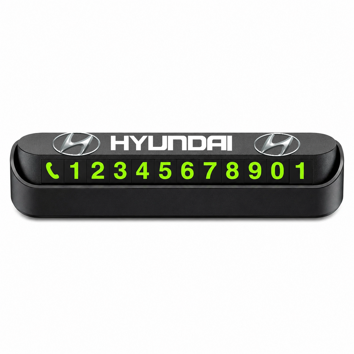 Suport Număr Telefon Auto pentru Parcare personalizat cu Hyundai.