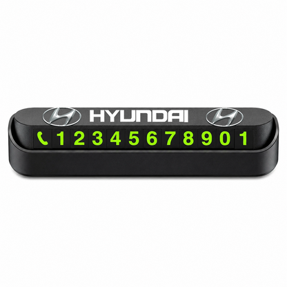 Suport Număr Telefon Auto pentru Parcare personalizat cu Hyundai.