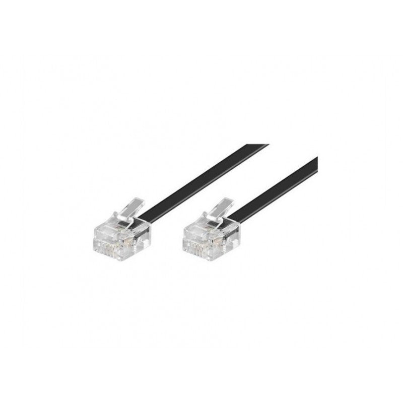 Cablu telefon cu mufe 2m negru