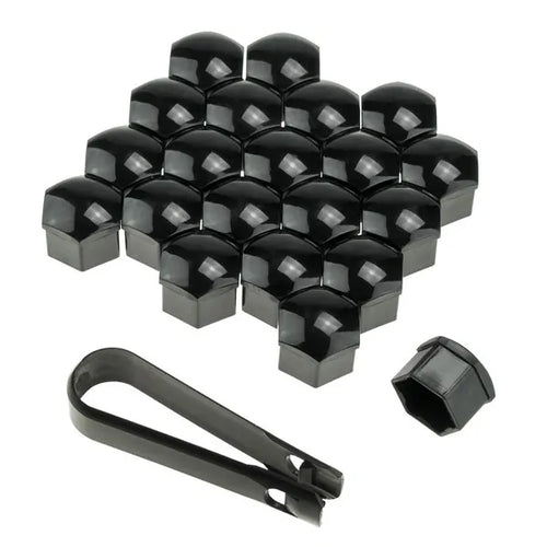 Set 20 capace prezoane. Skoda. Negru 17mm