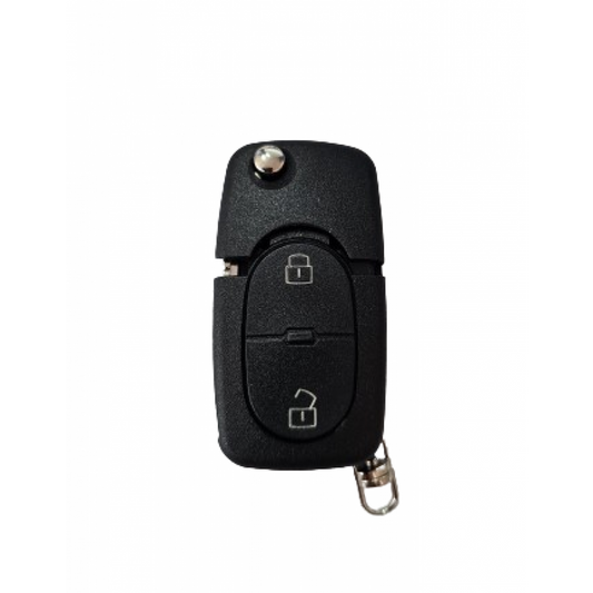 Cheie completa VW 2 butoane rotunde cu electronica si cip