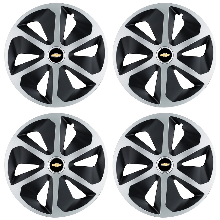 Set 4 capace roti Roco Gri-Negru R14 Compatibil Cu Chevrolet