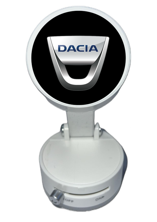 Магнитна стойка БЯЛА с вакуумно закрепване и регулируемо рамо за DACIA