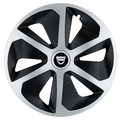 Set 4 capace roti Roco Gri-Negru R14 Compatibil Cu Dacia
