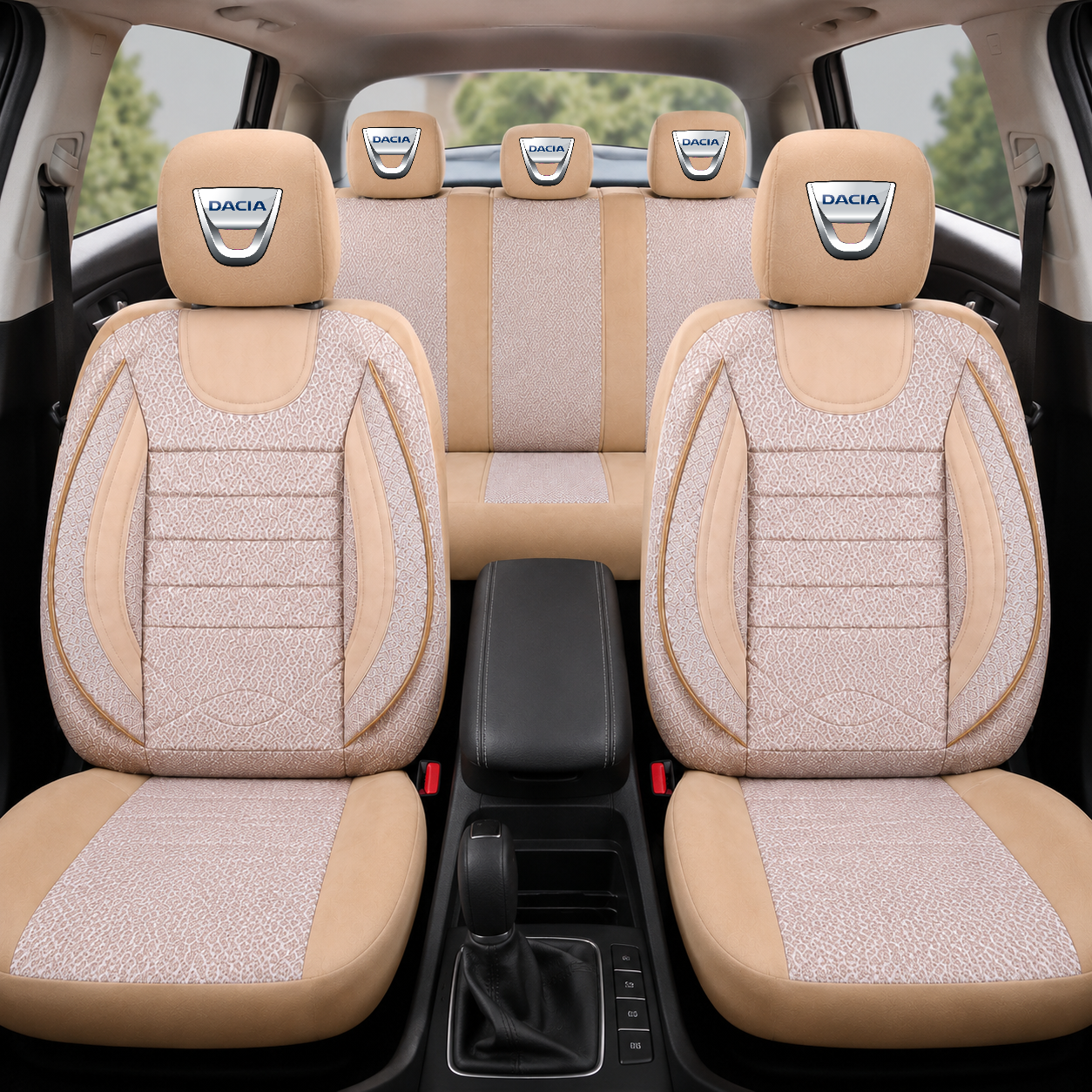Set Huse Scaune Universale City BEJ, Personalizate cu Dacia