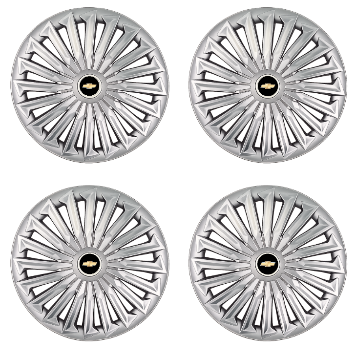 Set 4 capace roti Joy Gri R17 pentru gama auto Chevrolet.