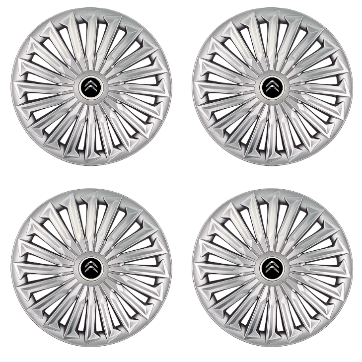 Set 4 capace roti Joy Gri R17 pentru gama auto Citroen.