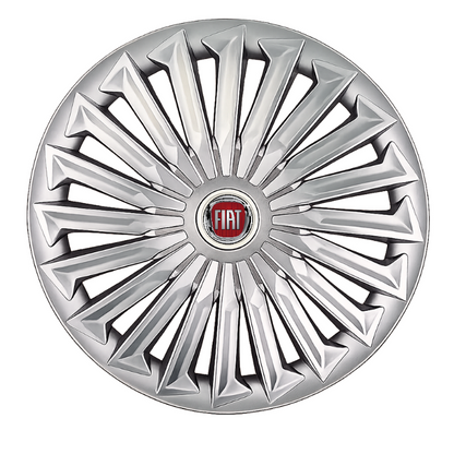 Set 4 capace roti Joy Gri R17 pentru gama auto Fiat.