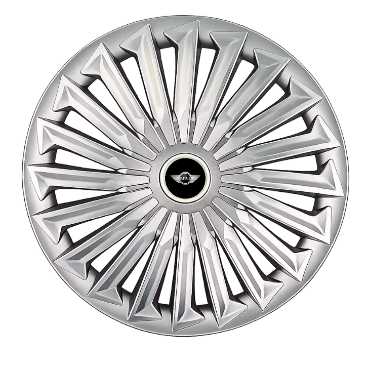 Set 4 capace roti Joy Gri R17 pentru gama auto Mini.