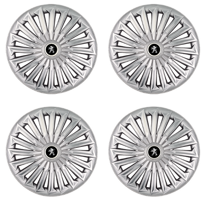 Set 4 capace roti Joy Gri R17 pentru gama auto Peugeot.