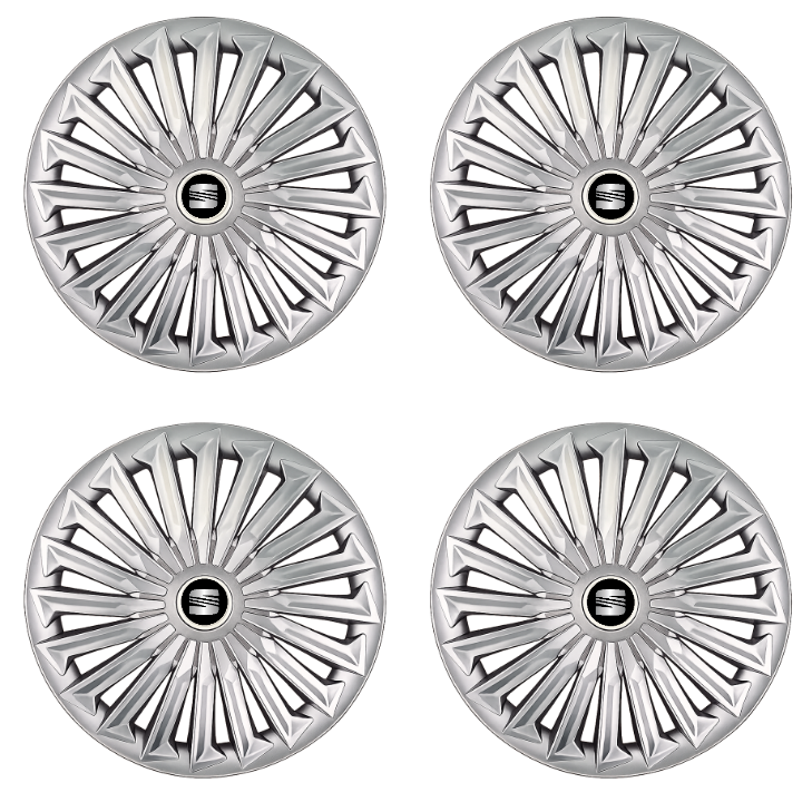Set 4 capace roti Joy Gri R17 pentru gama auto Seat.