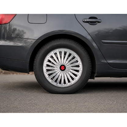 Set 4 capace roti Joy Gri R17 pentru gama auto Suzuki.