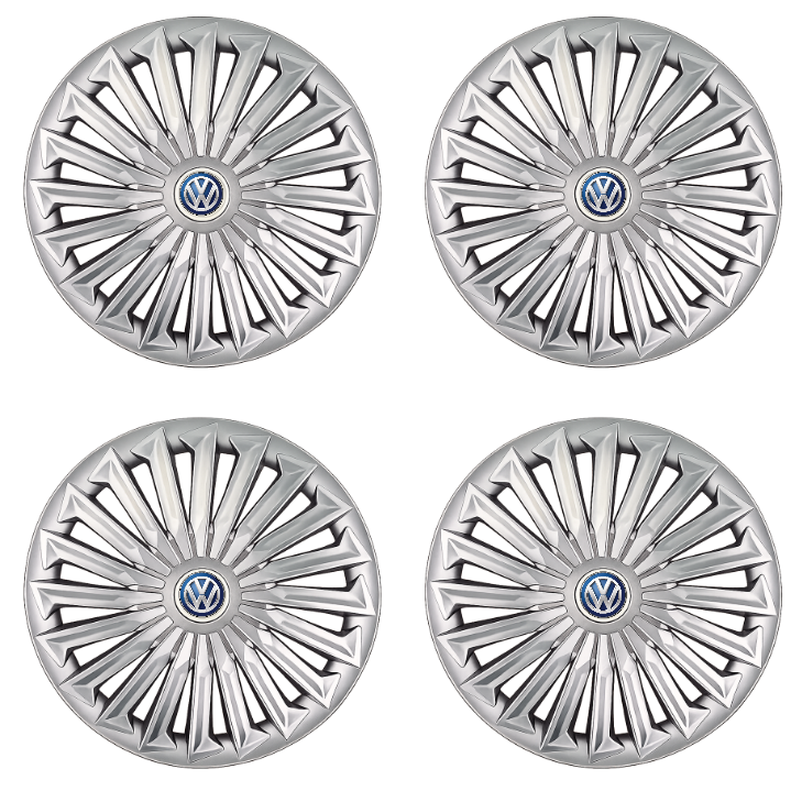 Set 4 capace roti Joy Gri R17 pentru gama auto Volkswagen.