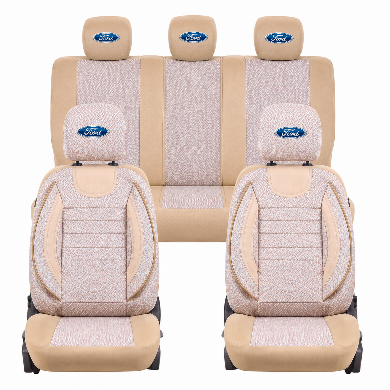 Set Huse Scaune Universale City BEJ, Personalizate cu Ford.
