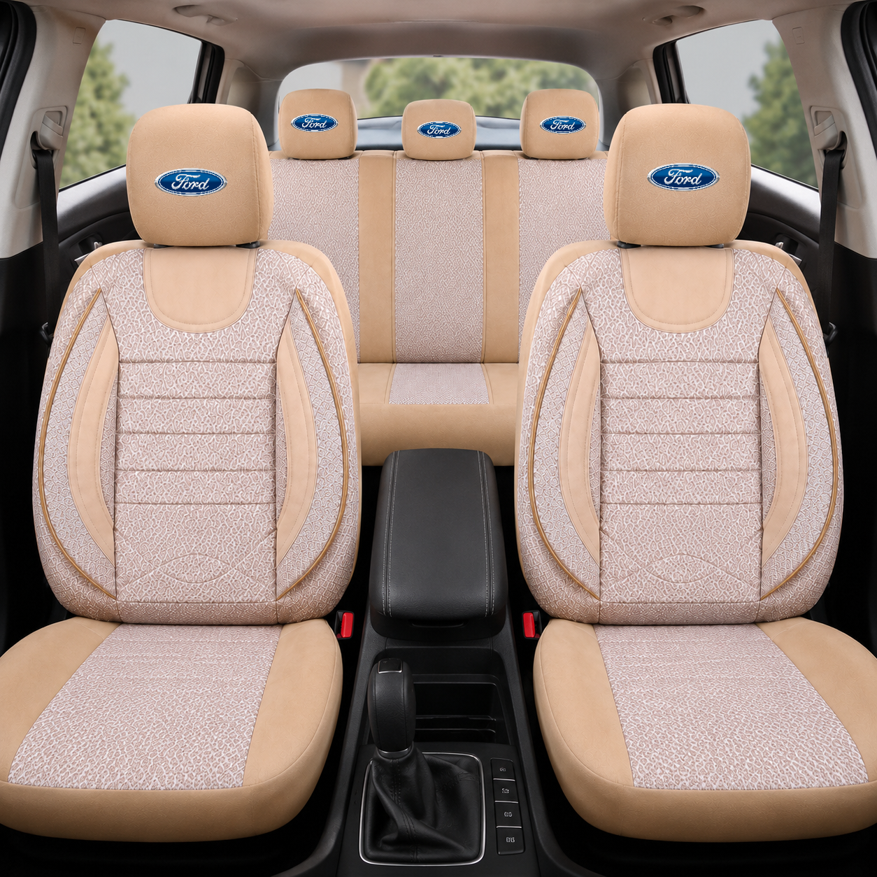 Set Huse Scaune Universale City BEJ, Personalizate cu Ford.