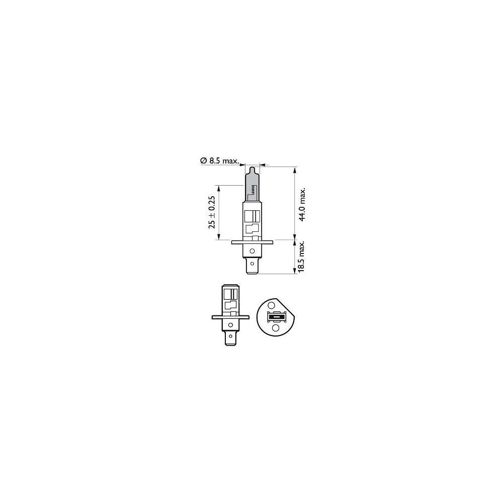 BEC FAR H1 55W 12V WHITE VISION ULTRA (blister) PHILIPS