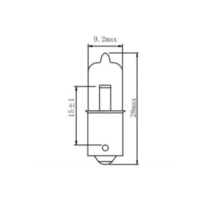 Bec halogen BAX9S 12V 6W