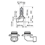 BEC FAR HB3 12V P20d 65W (blister) WHITE VISION ULTRA PHILIPS