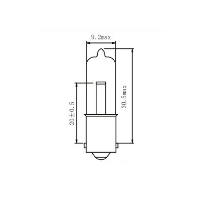Bec halogen HY21W 12V 21W BAW9S portocaliu
