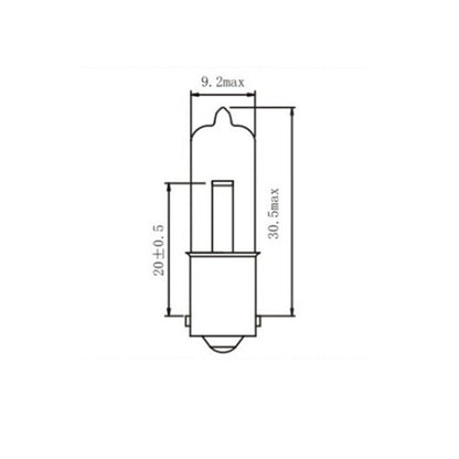 Bec halogen HY21W 12V 21W BAW9S portocaliu