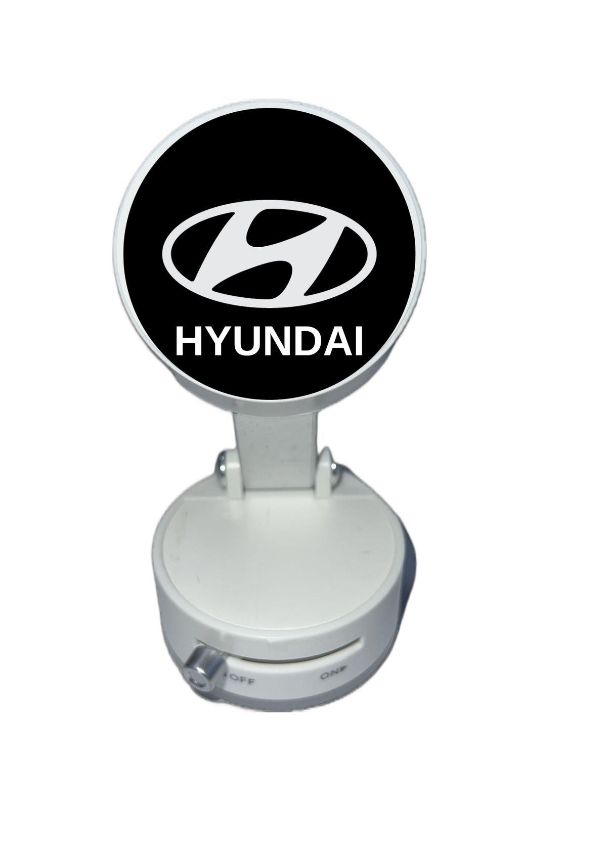 Магнитна стойка БЯЛА с вакуумна чашка и регулируемо рамо за HYUNDAI