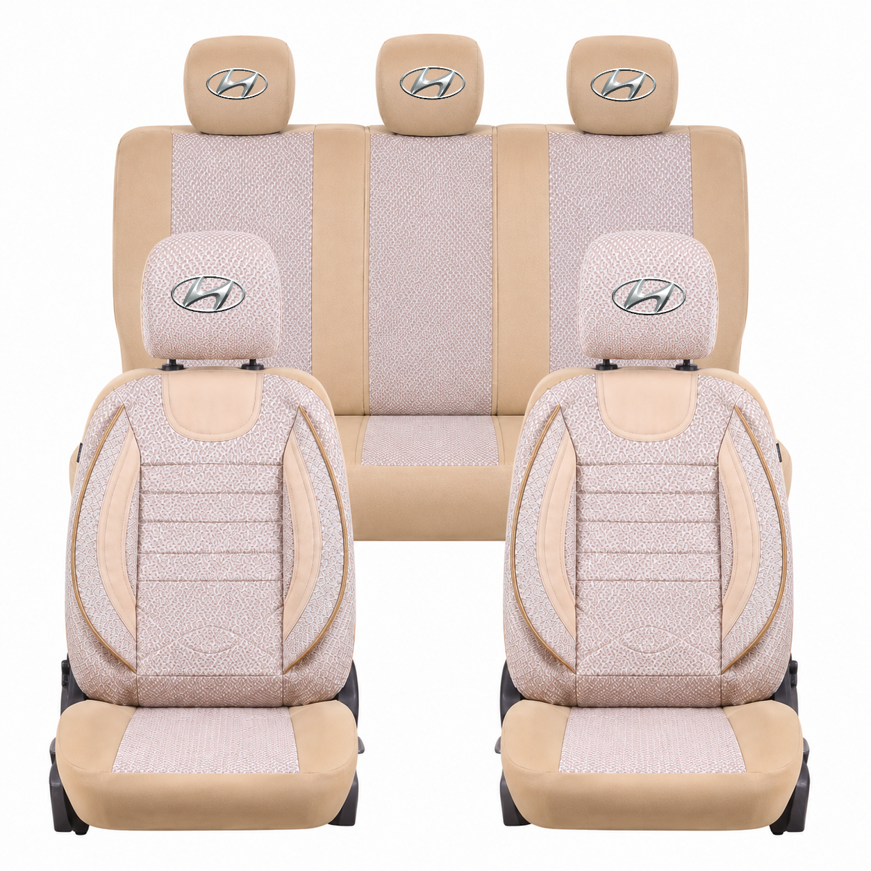 Set Huse Scaune Universale City BEJ, Personalizate cu Hyundai.