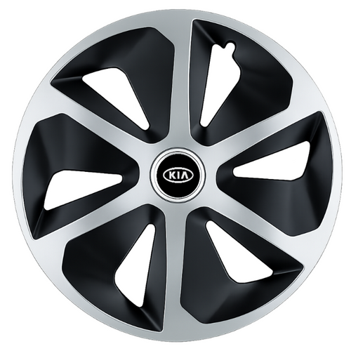 Set 4 capace roti Roco Gri-Negru R16 Compatibil Cu Kia