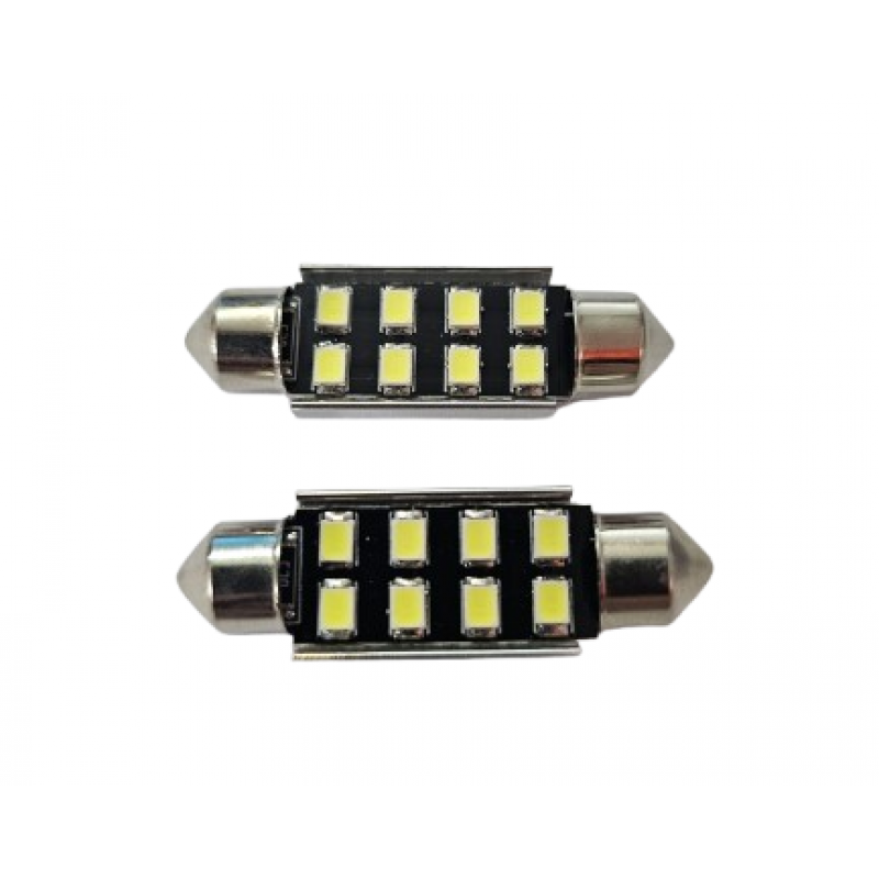 Led sofit 8 Smd ,12V 39 MM ,ALB LED 108/39