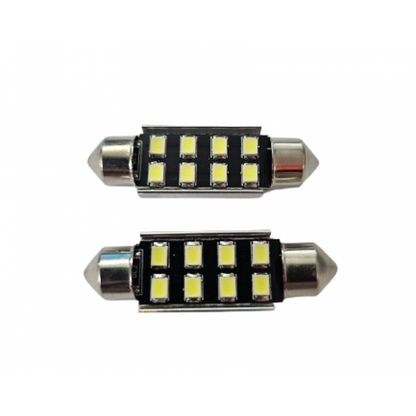 Led sofit 8 Smd ,12V 39 MM ,ALB LED 108/39