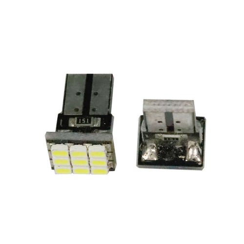 Set 2 becuri auto W5W/ T10-9 Smd-alb
