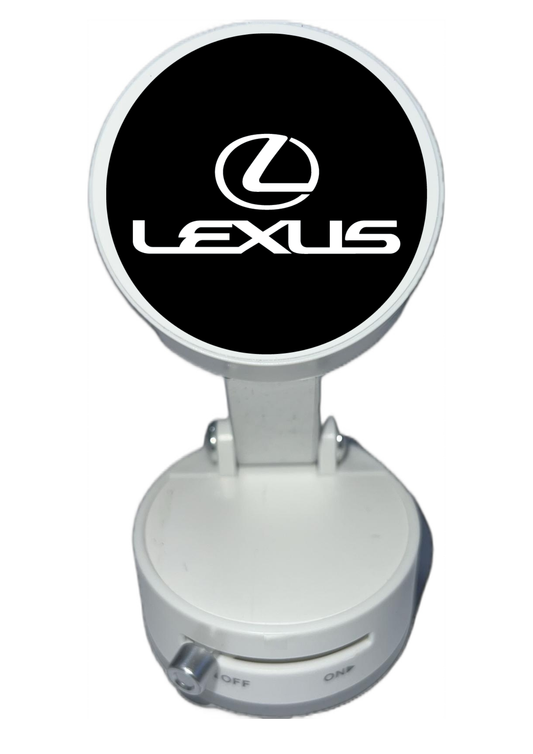Магнитна стойка БЯЛА с вакуум и регулируемо рамо за LEXUS