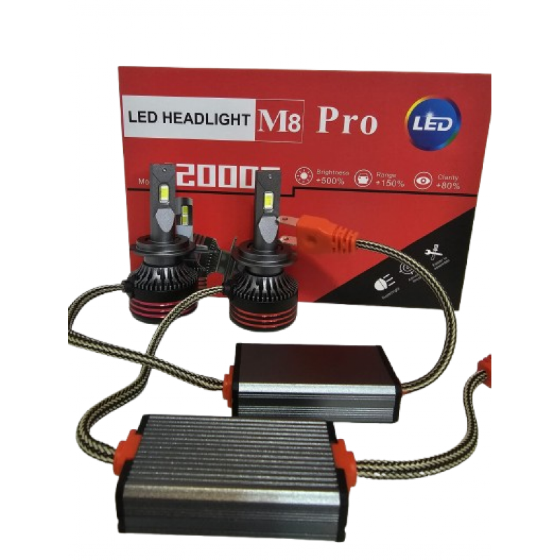 Set doua  LEDURI auto M8-H7   12/24V  CANBUS