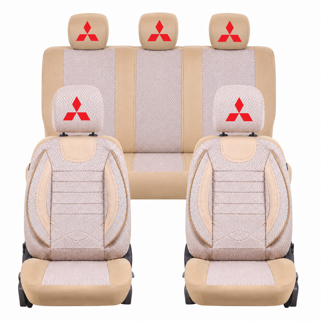 Set Huse Scaune Universale City BEJ, Personalizate cu Mitsubishi.