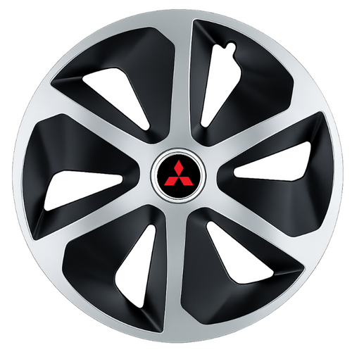 Set 4 capace roti Roco Gri-Negru R14 Compatibil Cu Mitsubishi